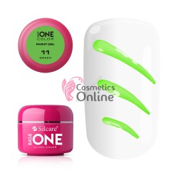 Gel UV Base One Silcare pentru pictura, carving, verde 11